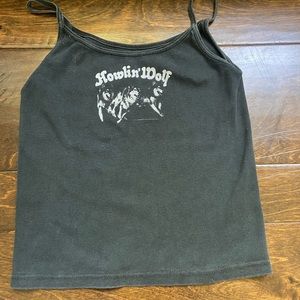 Brandy Melville Skylar howling’ wolf tank. One size. Decent condition.
